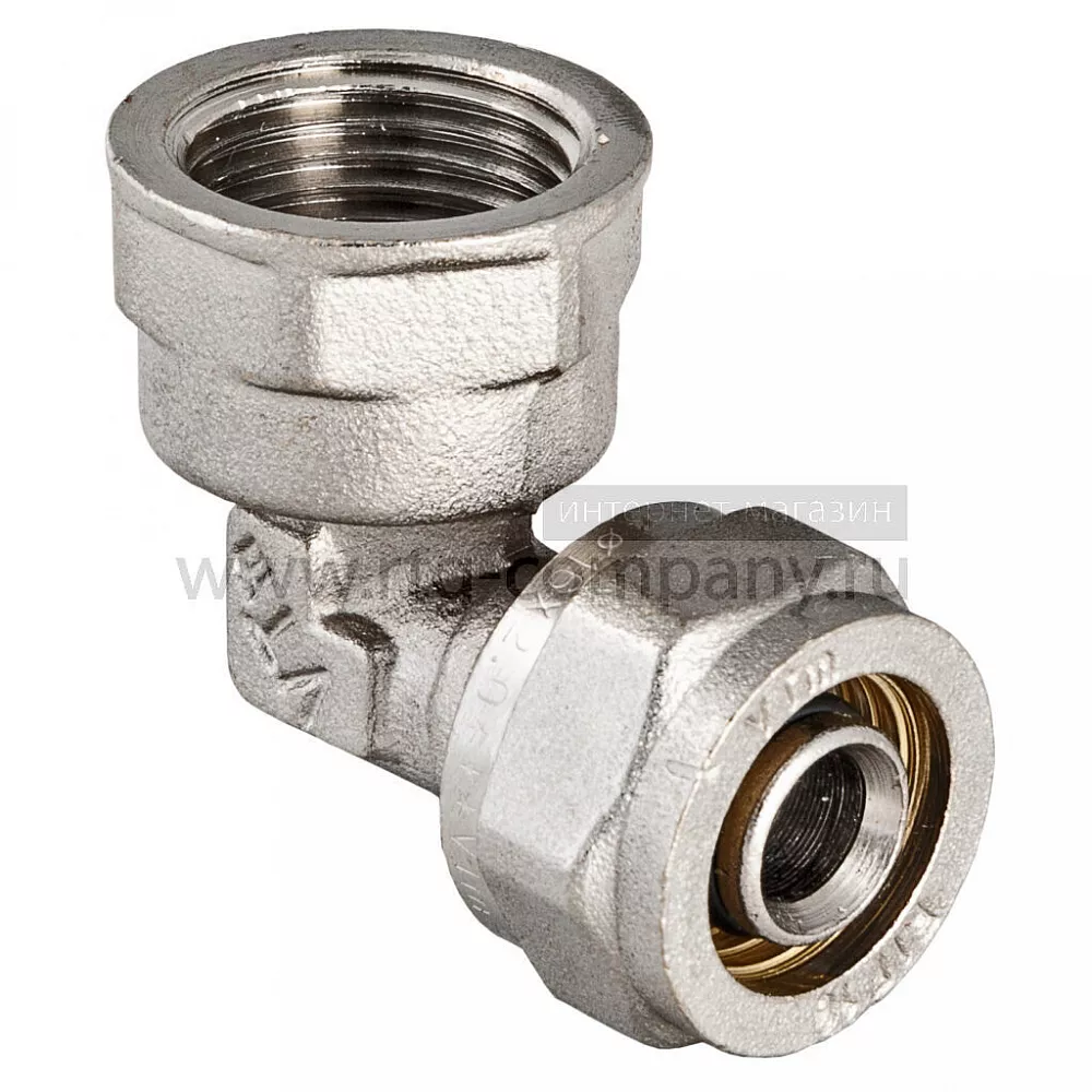 Угольник обжимной с ВР 26*3/4" внутренняя резьба (Valtec)
