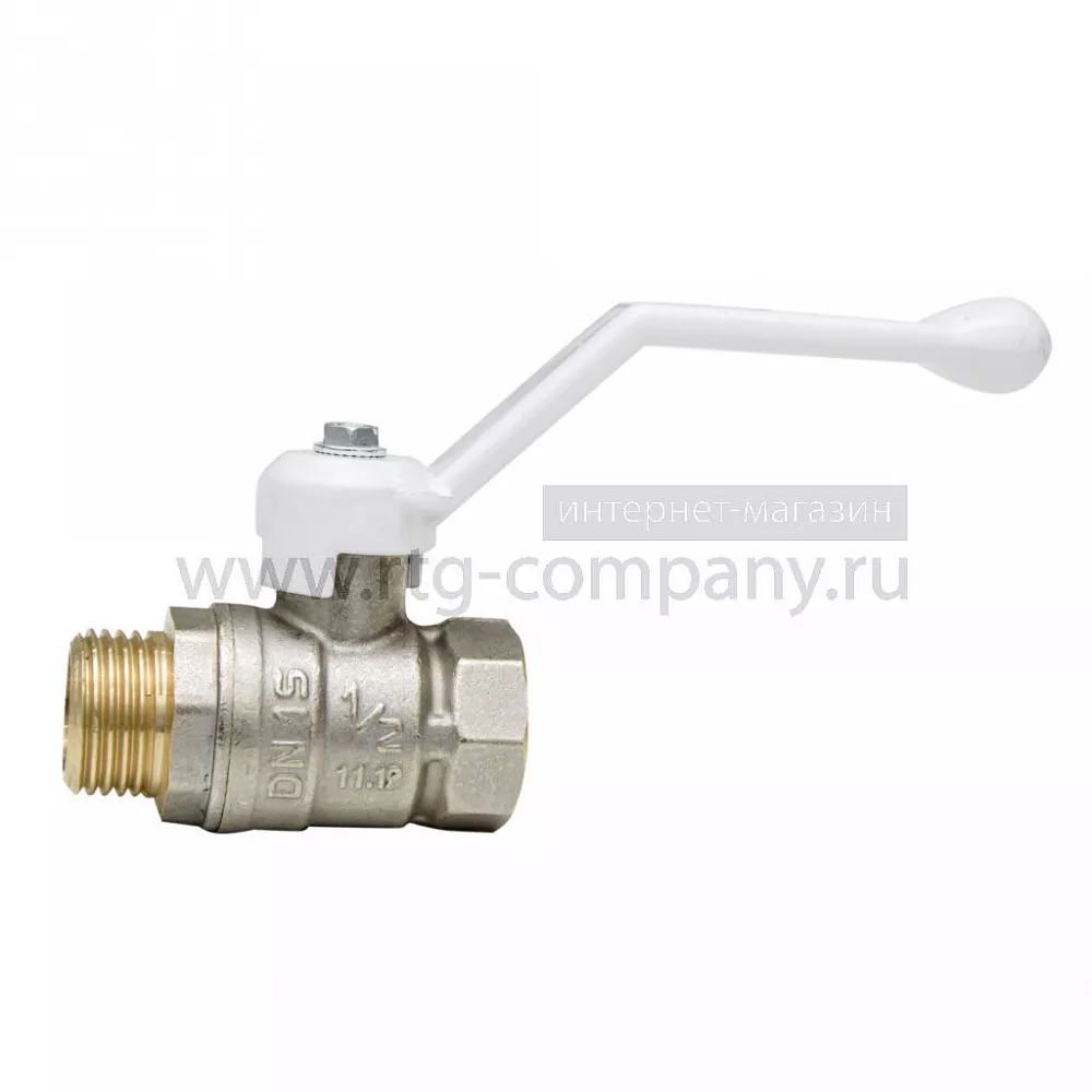 Кран шаровый "рычаг" ВН внутренняя наружная резьба   1/2" (LD 47.303.15) уп 17 шт