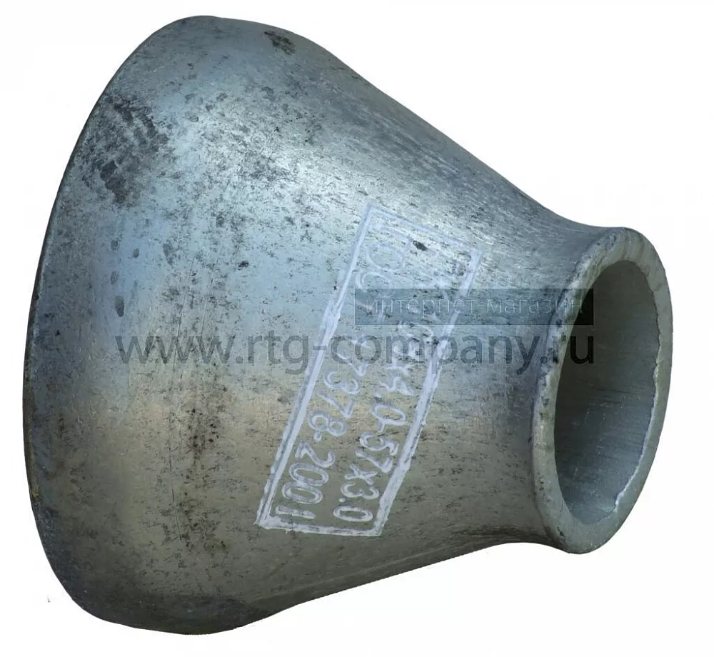 Переход стальной оцинкованный d 108*4х76*4 (ГОСТ 17378-2001)