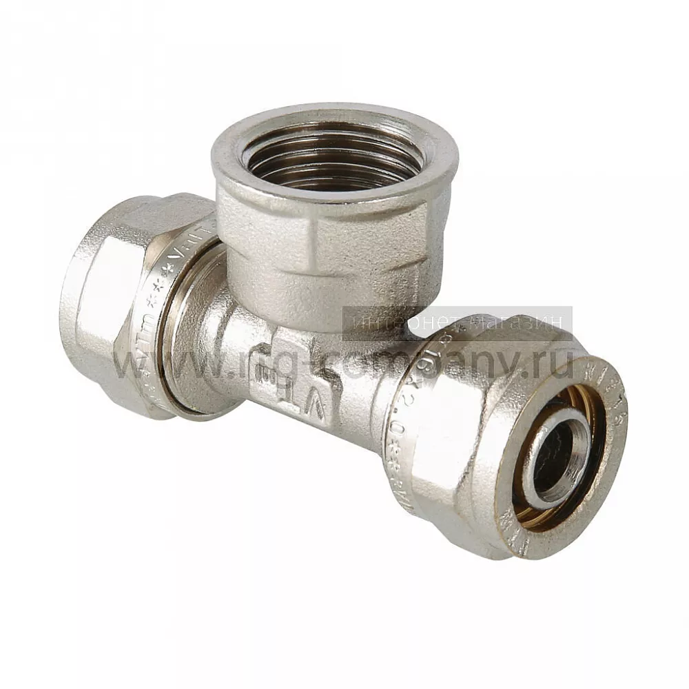 Тройник обжимной с ВР 20*3/4" внутренняя резьба (Valtec)